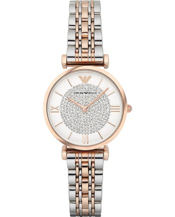 Emporio Armani Women's Retro Two-Tone Stainless Steel Quartz Watch AR1926